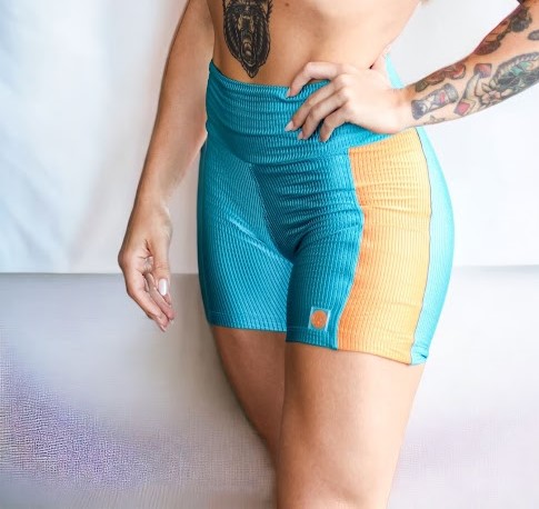Shorts Bolsos Lume Turquesa - sem troca
