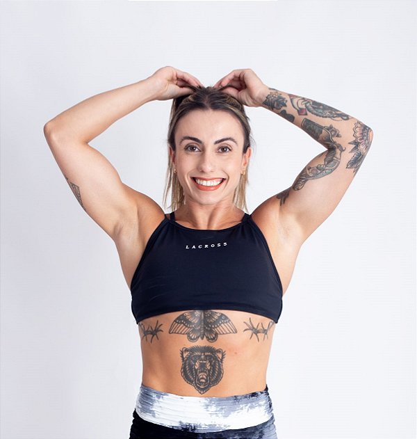 Top Karen Poliamida Preto