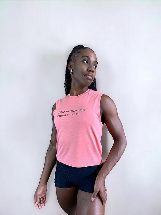 Cropped Hoje Deixei meu Cardio em Casa