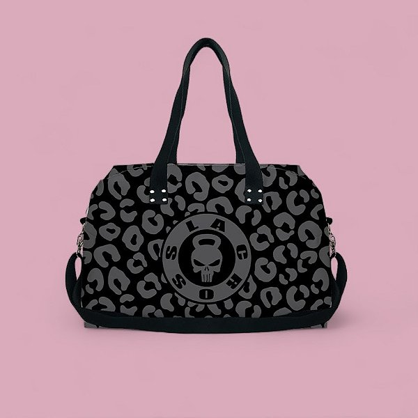 Mala  estampada Leopard Preta