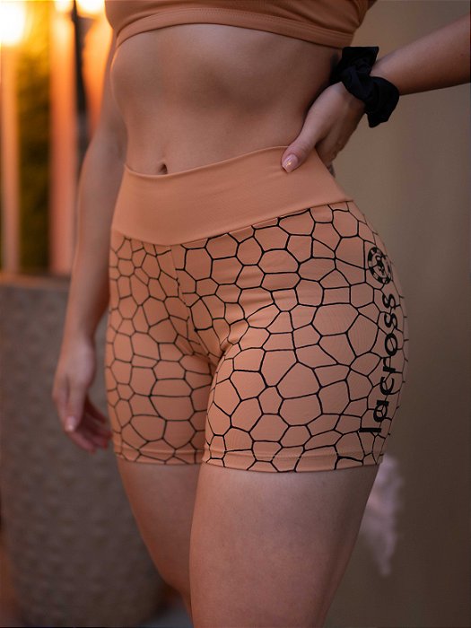 Shorts Amanda Turtle Amêndoa