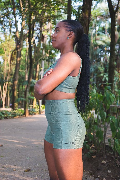 Shorts Canelado Bárbara Aloe