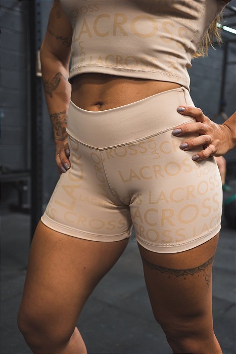 Shorts Amanda Letter Nude Vanilla