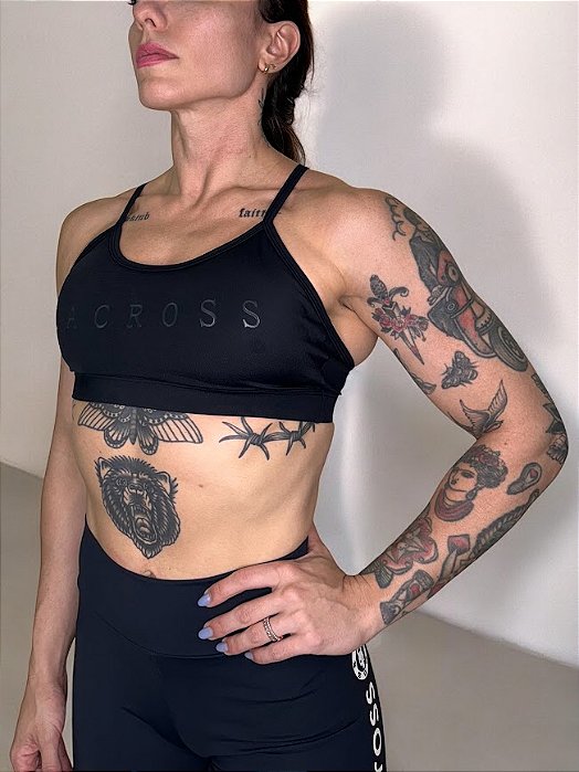 Top Raquel Básico Preto