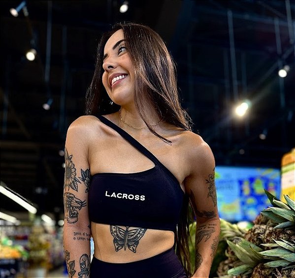 Top ombro só Ingrid Preto