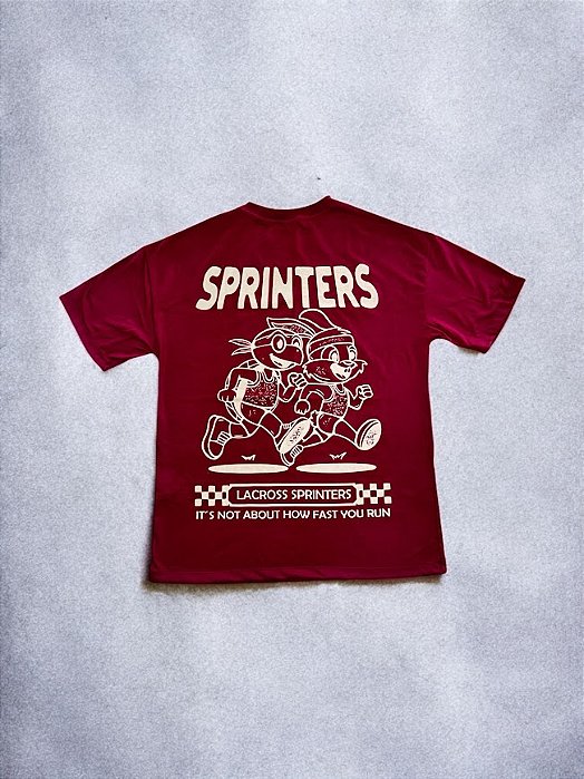 Camiseta Oversized Unissex Sprinters Marsala