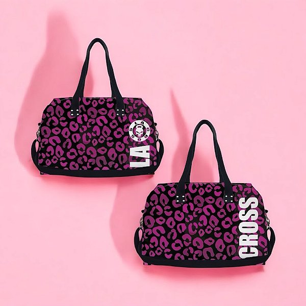 Mala estampada Onça Pink