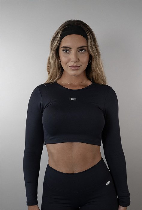 Cropped Manga Longa Pulse Preto
