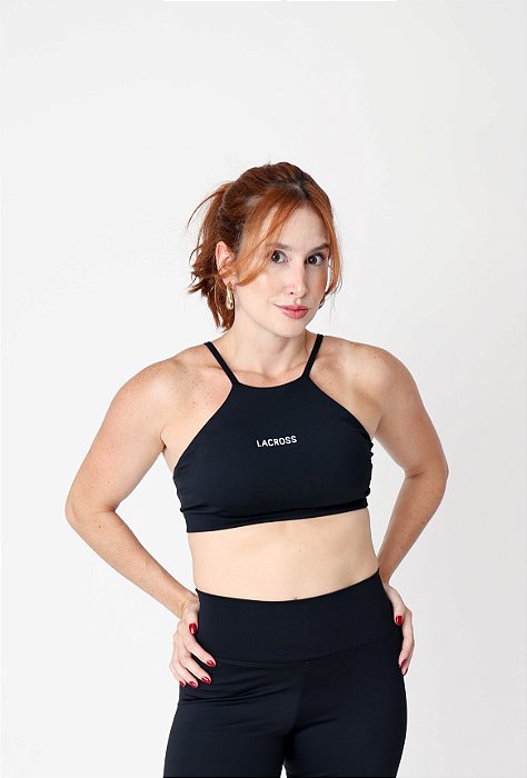 Top Nancy Preto com Alças Reguláveis