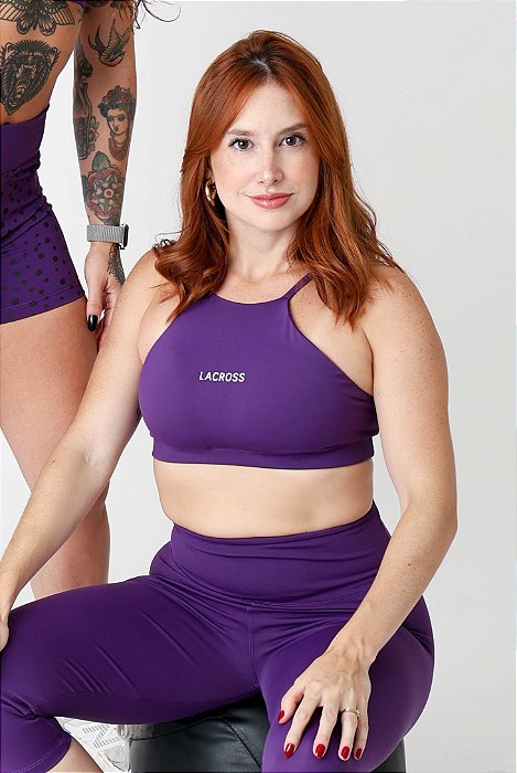Top Nancy Purple com Alças Reguláveis