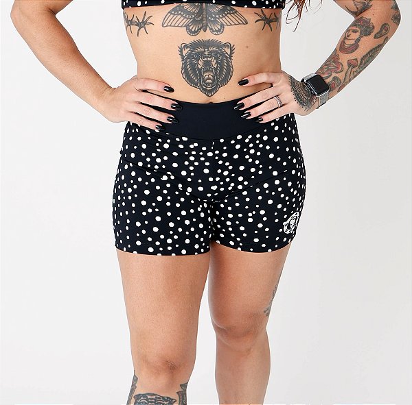 Shorts Amanda Dots Preto