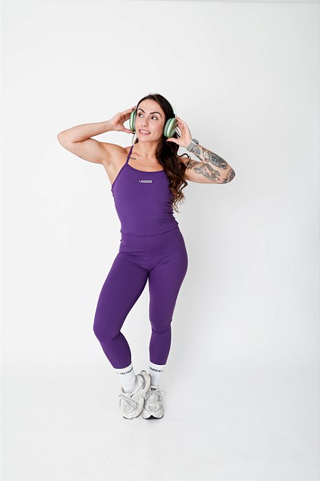 Macacão Tiras nas Costas Max Purple