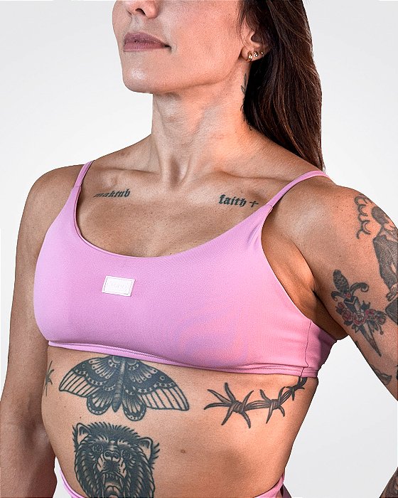 Top Sabrina Basic Rosê