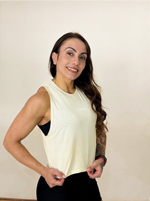 Cropped Dryfit Baunilha