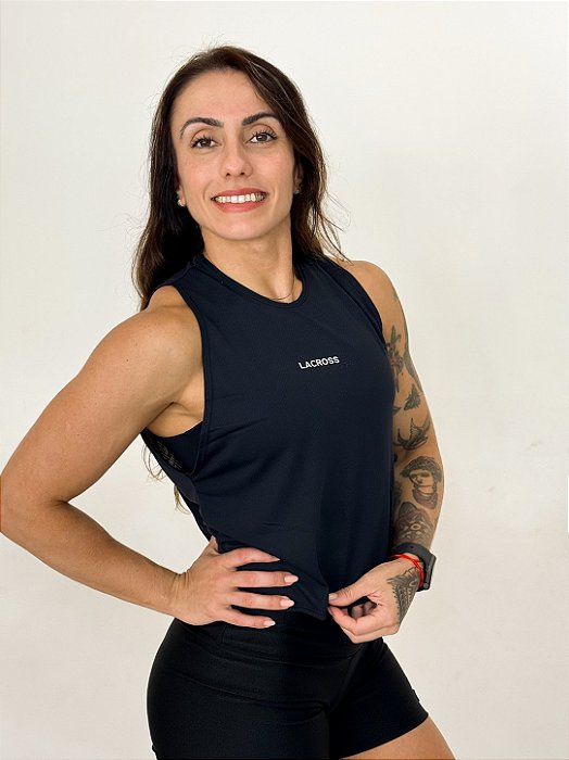 Cropped Dryfit Preto