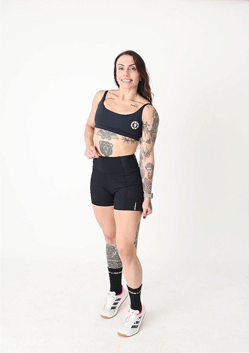 Shorts Bolsos Basic Preto