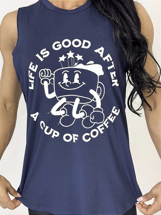 Regata Malha Maxicavas Coffee