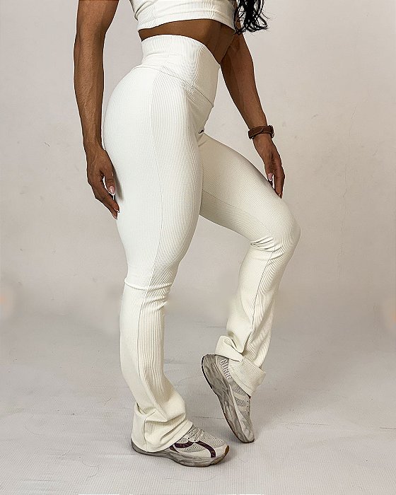 Legging Flare Canelada Off White