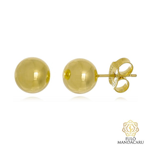 Brinco clássico de bolinha pequeno