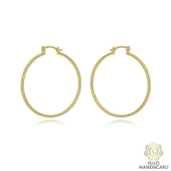 Brinco clássico médio com fecho clip