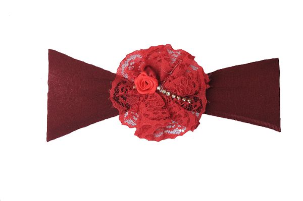 Faixinha Infantil Flor Vermelha