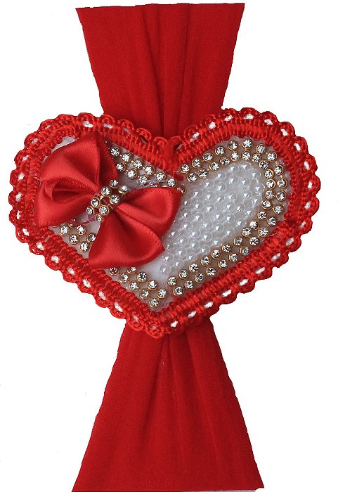 Faixinha Infantil  Coração Vermelho