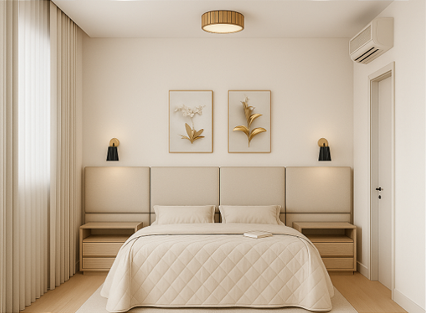 Projeto de interiores para definição de ambiente residencial de até 15m²