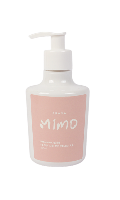 Sabonete Líquido Flor de Cerejeira 250ml | Linha Mimo Arana