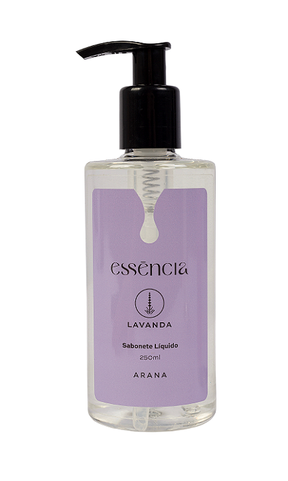 Sabonete Líquido Lavanda 250ml | Linha Essência Arana