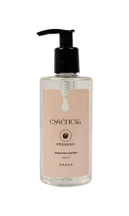 Sabonete Líquido Pêssego 250ml | Linha Essência Arana