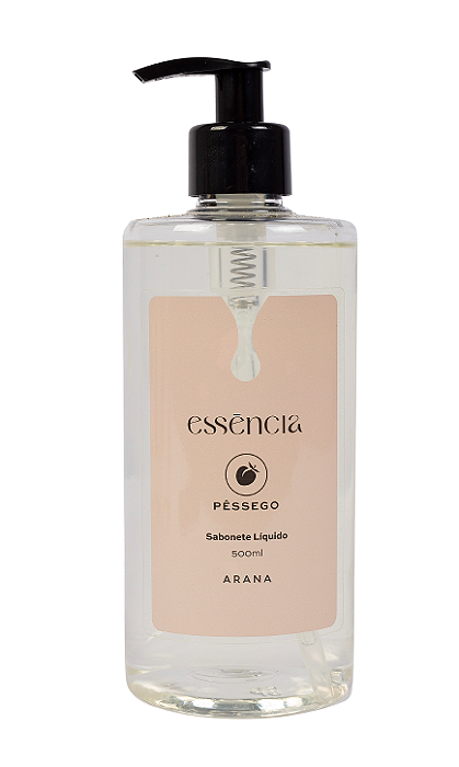 Sabonete Líquido Pêssego 500ml | Linha Essência Arana