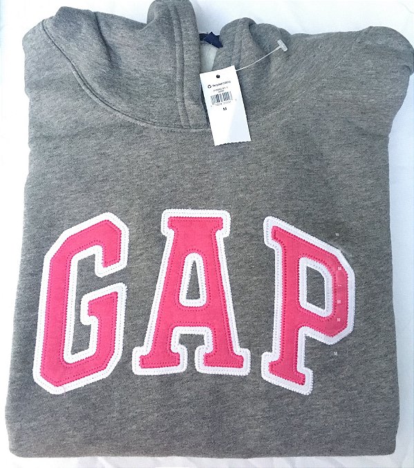 moletom gap feminino cinza