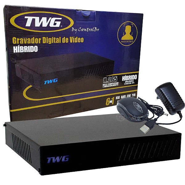 Gravador DVR 4 Canais + 2 IP TW 5204 Twg