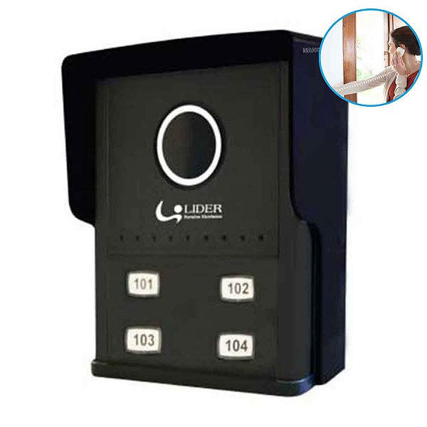 Porteiro Coletivo Smart 4 Pontos LR804 Lider