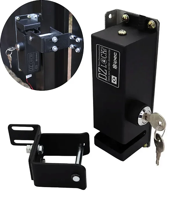 Trava Eletromagnética Dz Lock Plus Preta