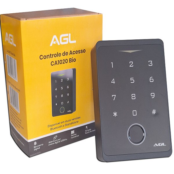 Controle De Acesso CA1020 Touch Bio Bluetooth Agl