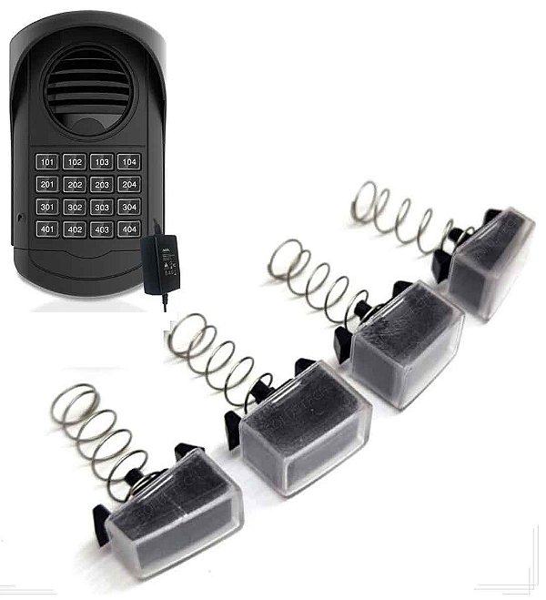 Botão Acrilico Para Porteiro Coletivo S300 16 Pontos Agl