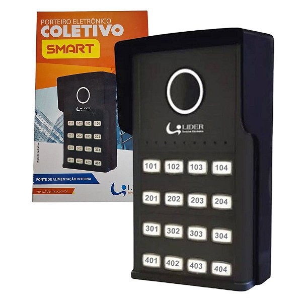 Porteiro Coletivo Smart 16 Pontos LR816 Líder