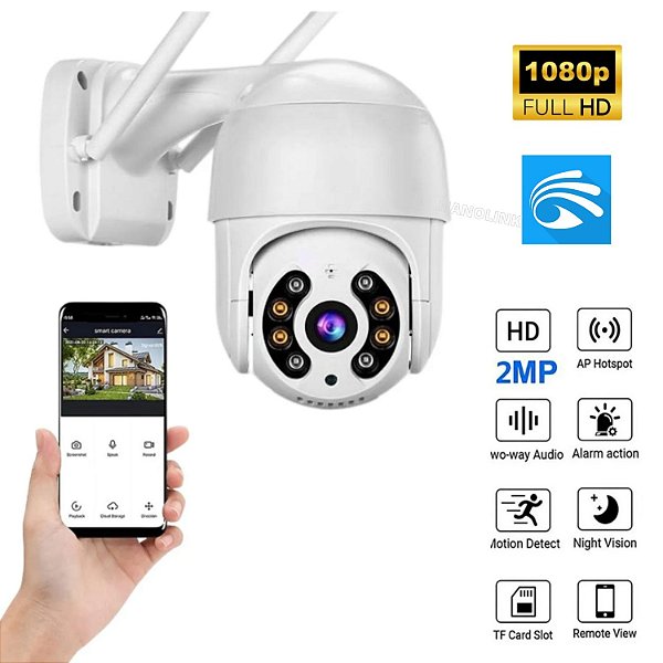 Câmera IP Wifi De Segurança 2MP Externo