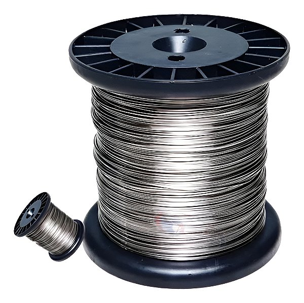 Bobina Arame Aço Inox 0,45mm (0.400g) Cr-2 PB Fio Cerca Elétrica