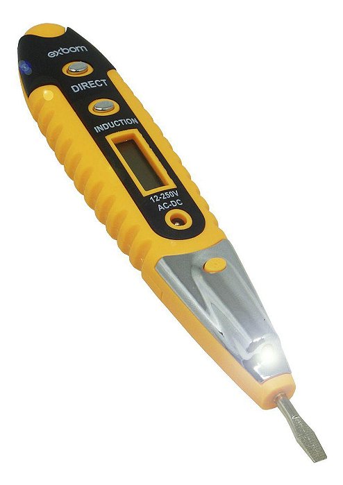 Caneta Detectadora De Voltagem Corrente Elétrica Digital LCD Display 12A 250V CNTT-D10