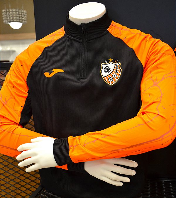 MOLETOM ELITE IX PRETO/LARANJA