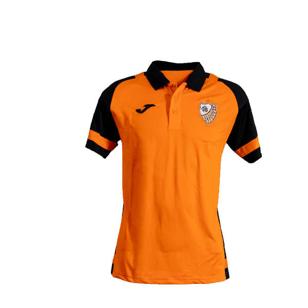 POLO LIDER LARANJA/PRETO