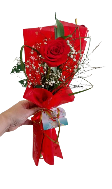 Buquezinho com 1 rosa
