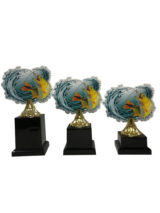 Troféu Pescaria Acrílico Pequeno