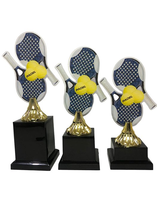 Troféu Padel Acrílico Pequeno