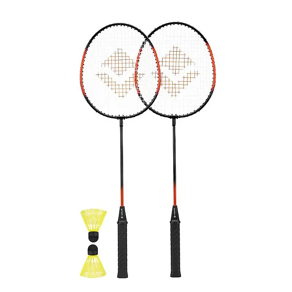 Kit badminton Vollo 2 raquetes + 2 petecas