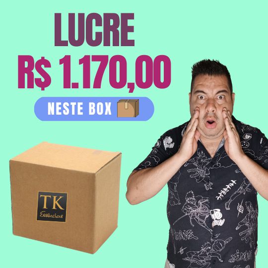 002 Cód | BOX 1K de Lucro | 20 Perfumes de 55ML + Catálogo + Fita Olfativa | Revenda