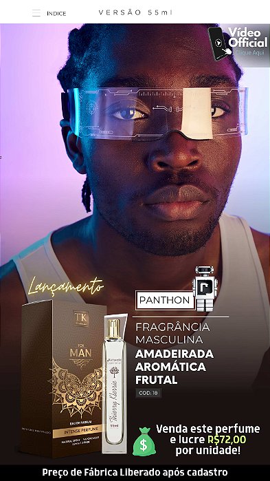 18 INSPIRAÇÃO TK - PHANTOM PACO RABANNE 55ML | Perfume Para Revenda