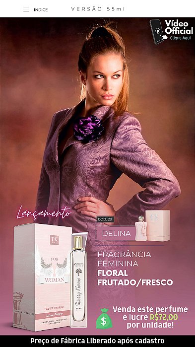 29 INSPIRAÇÃO TK - DELINA DE MARLY 55ML | Perfume Para Revenda